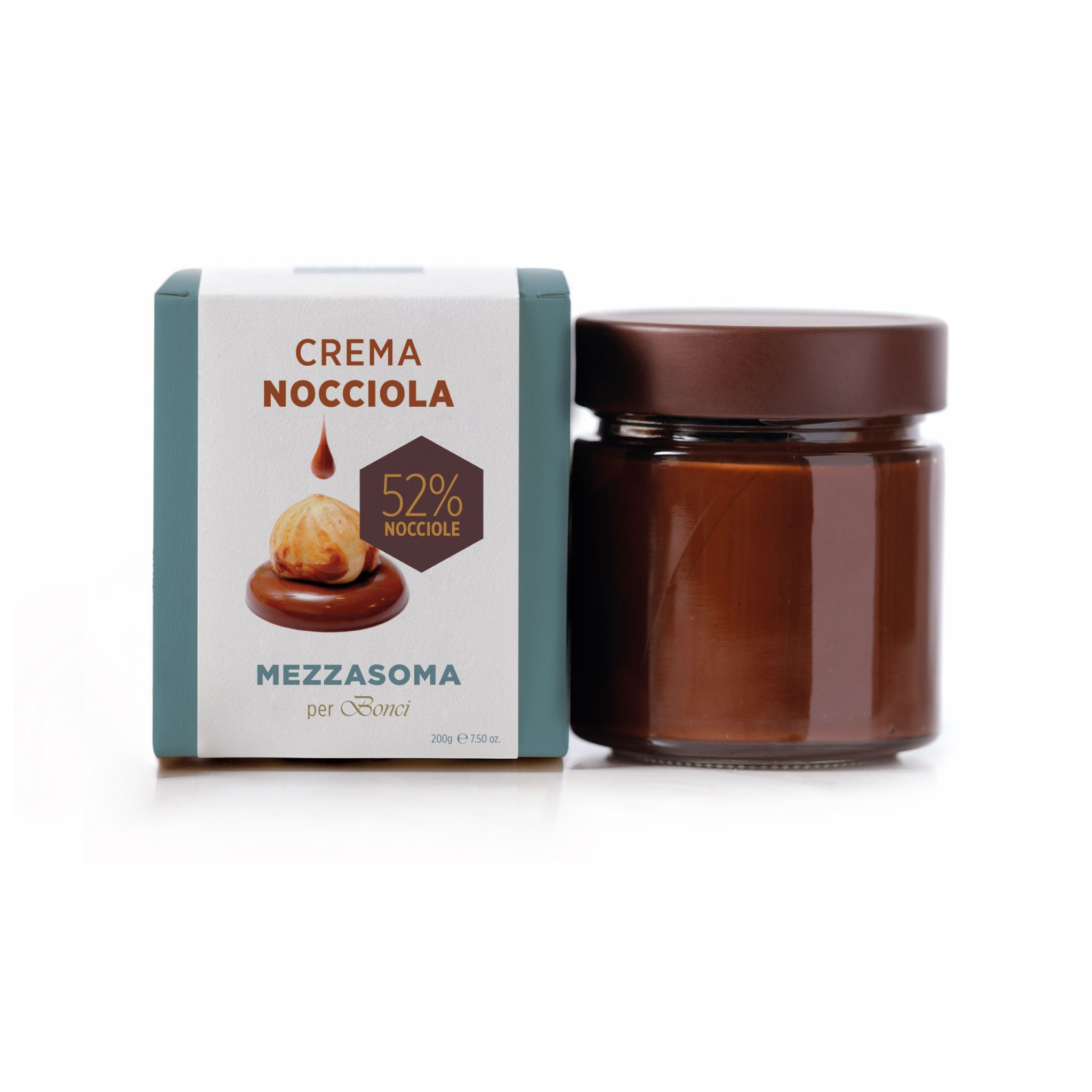 Mezzasoma - crema spalmabile in due versioni NOCCIOLA 52% o CACAO