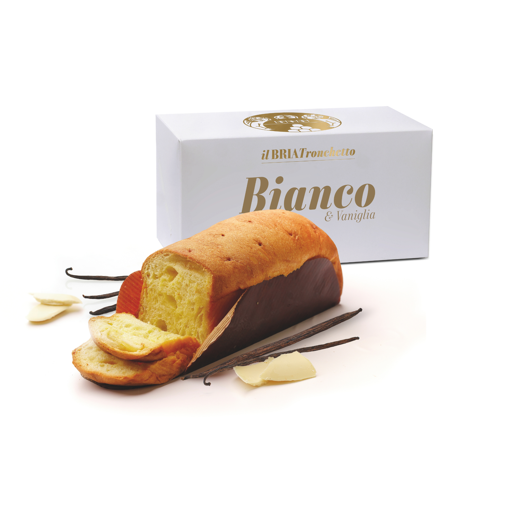 Il BRIA Tronchetto Cioccolato Bianco & Vaniglia 500g