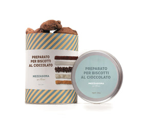 Mezzasoma - KIT DI PREPARAZIONE - Biscotti al cacao - Cioccolata in tazza - Brownie al cioccolato