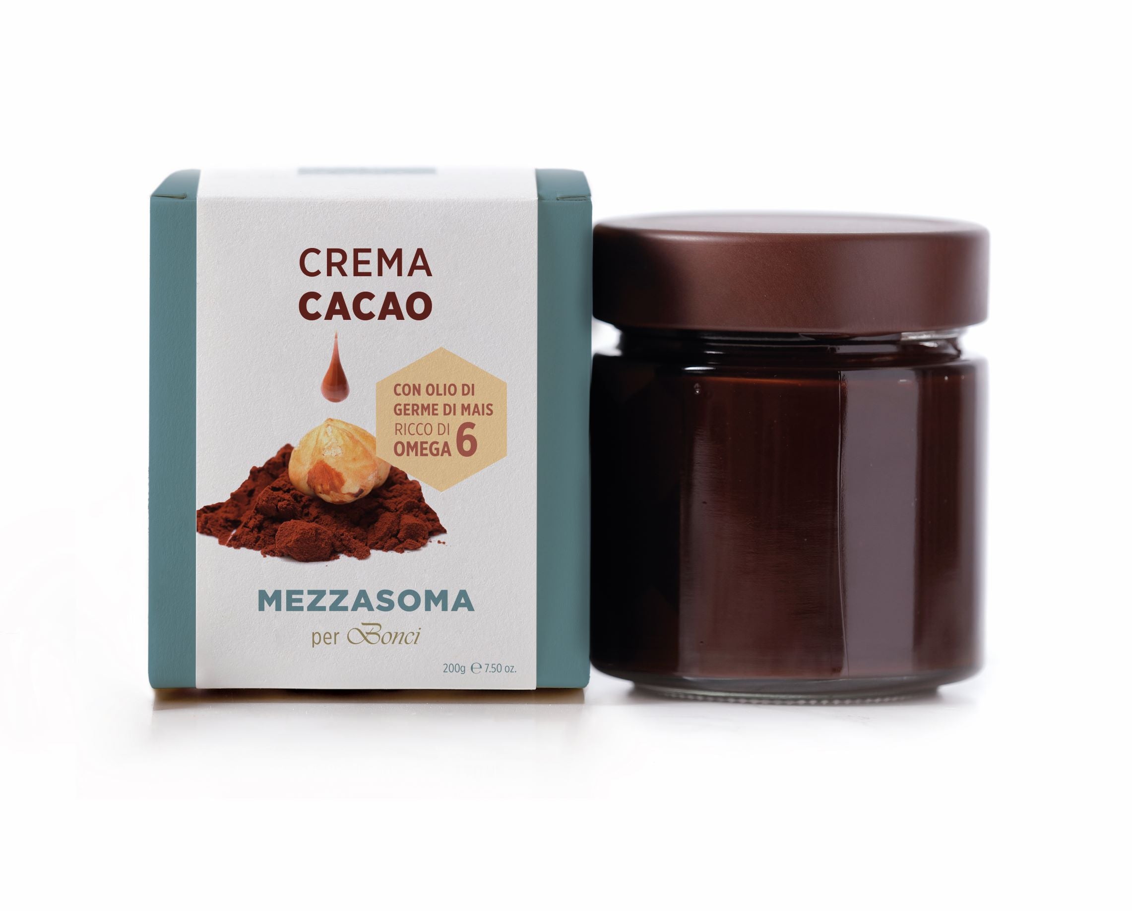 Mezzasoma - crema spalmabile in due versioni NOCCIOLA 52% o CACAO