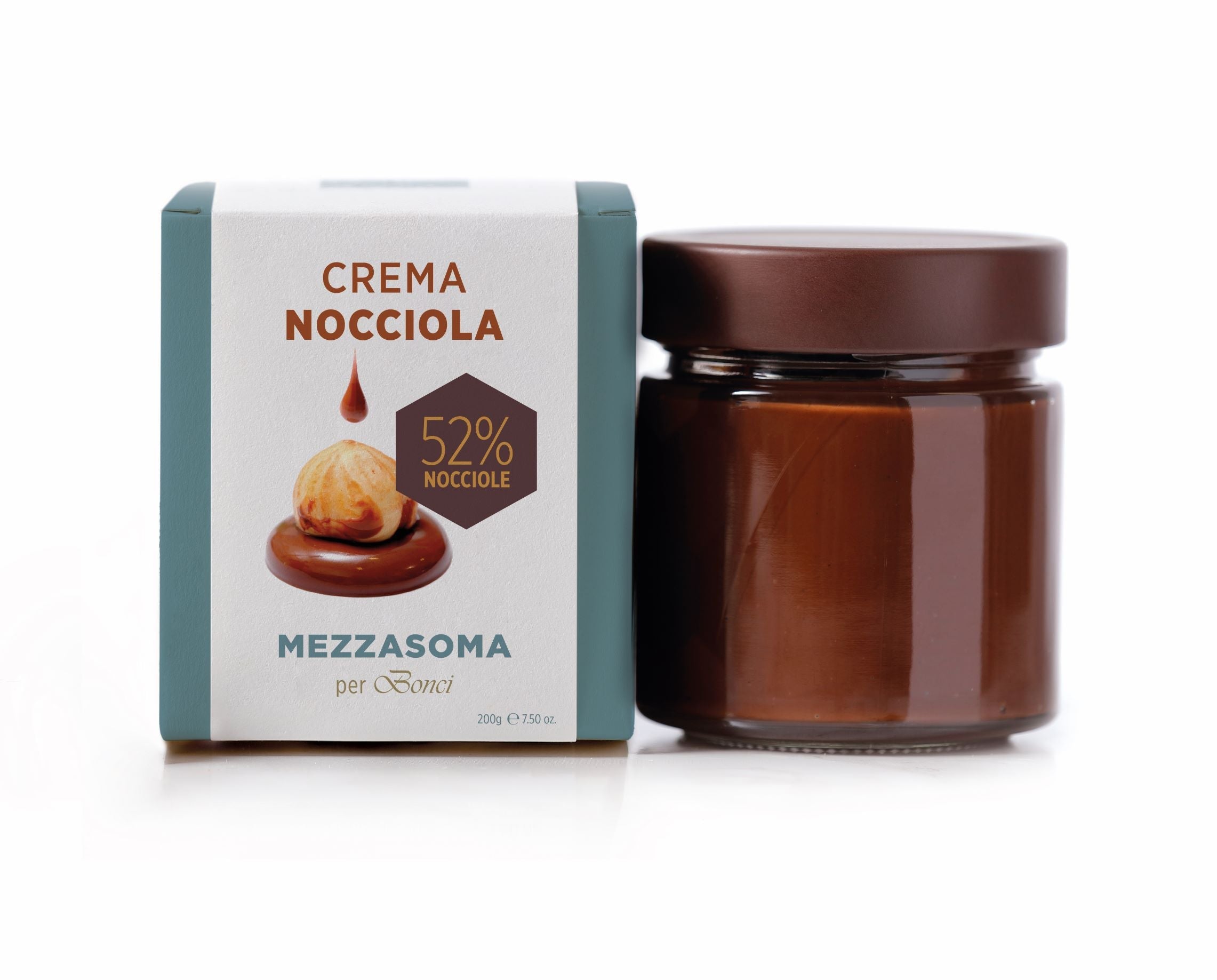 Mezzasoma - crema spalmabile in due versioni NOCCIOLA 52% o CACAO